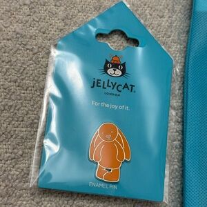 Jellycat Orange Bunny Enamel Pin